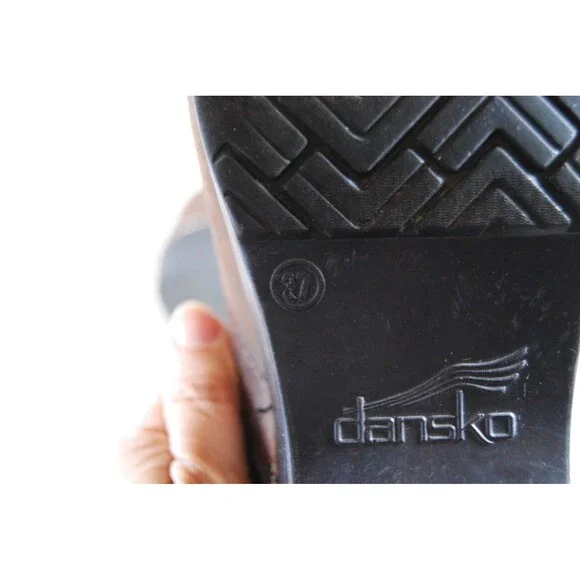 Dankso Professional Comfort Clogs Matte Antique Brown Oiled Leather 37 EU 7 US - Picture 6 of 9